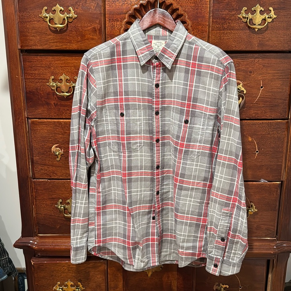 JCrew men’s flannel button down shirt